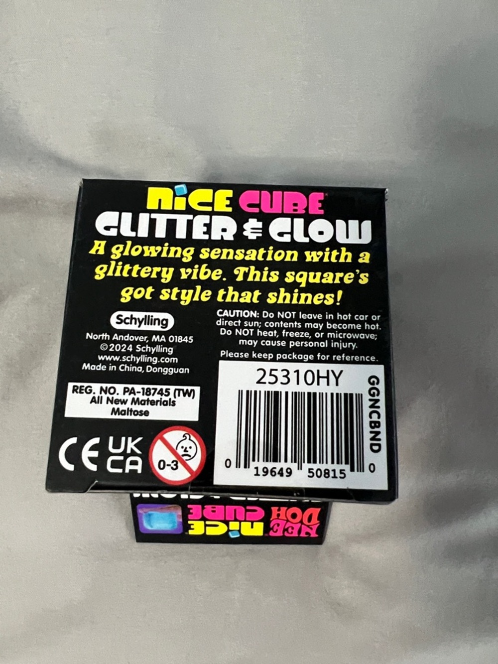 Blue NeeDoh Nice Cube Glitter & Glow - Picture 5 of 6